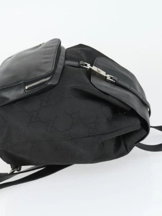 GUCCI GG Canvas Backpack Black Silver 003 0245 Auth ep12708 main image 11